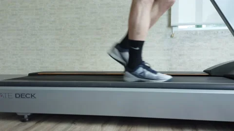 Treadmill workout running Stock Footage 137433449