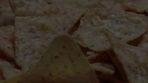 Treangle crispy chips 스톡 동영상 78591266