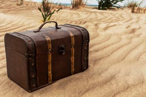 Treasure on the beach Stock Photos