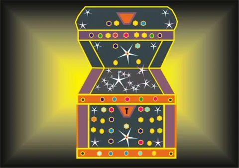 Treasure Box.. Stock Illustration