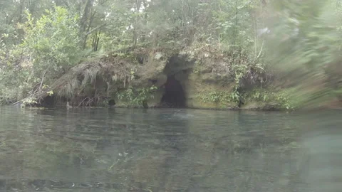 Treasure Cave on water Stock Footage 136721346