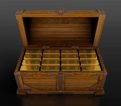 Treasure chest Stock Illustration