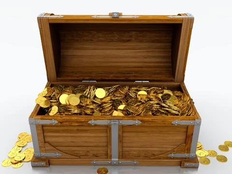 Treasure chest Stock Illustration