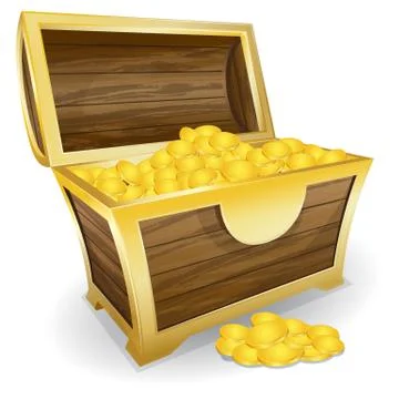 Treasure chest Stock Illustration