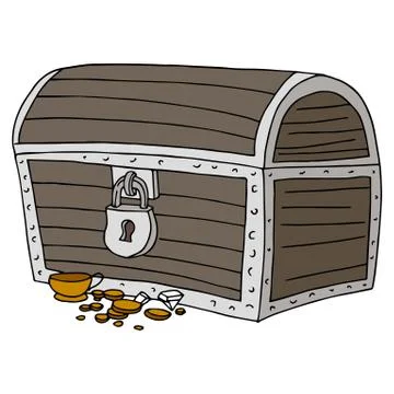 Treasure chest Stock Illustration