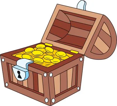 Treasure chest Stock Illustration