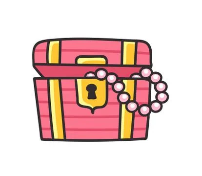 Treasure chest. Stock Illustration