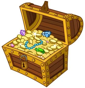 Treasure chest Stock Illustration
