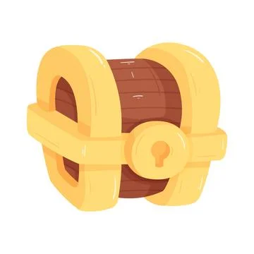Treasure chest Stock Illustration