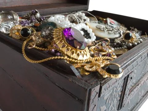 Treasure chest 스톡 사진