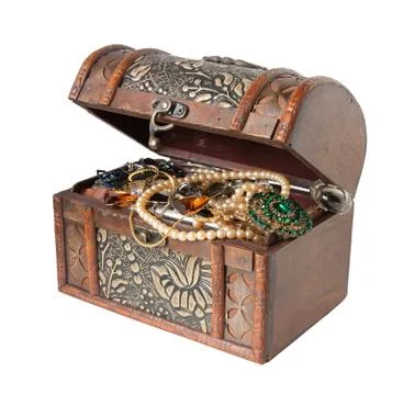 Treasure chest Stockfoto's