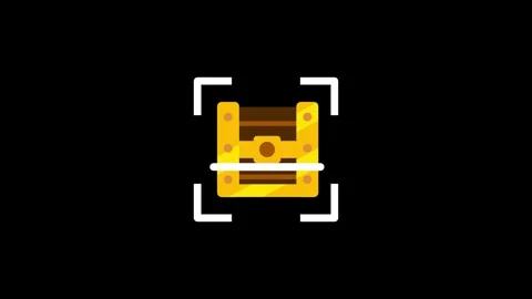 Treasure Chest Scan Stock Footage 335609680