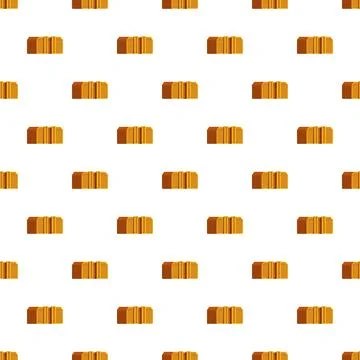 Treasure chest seamless pattern for game design Stock Illustration