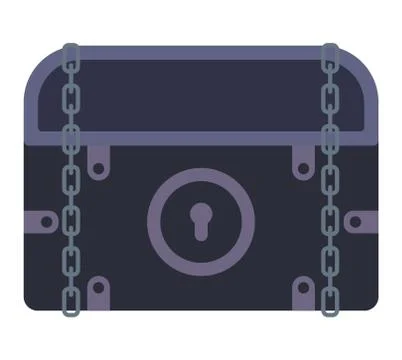 Treasure chest vector illustration. Stock Illustration