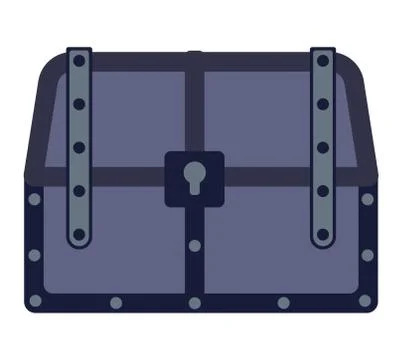 Treasure chest vector illustration. Stock Illustration