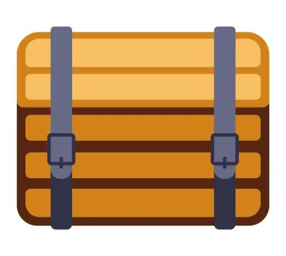 Treasure chest vector illustration. Stock Illustration