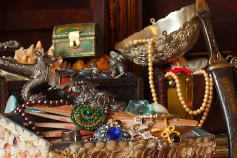Treasure chests Foto stock