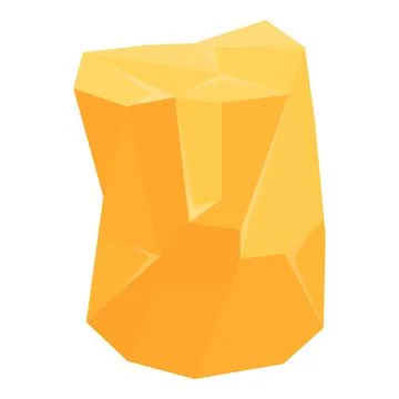 Treasure gold icon cartoon vector. Golden mine Ilustração Stock
