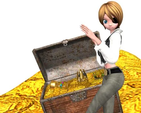 Treasure hunter Stock Illustration