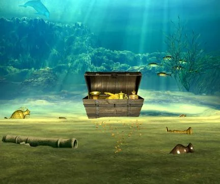 The treasure. Stock Illustration