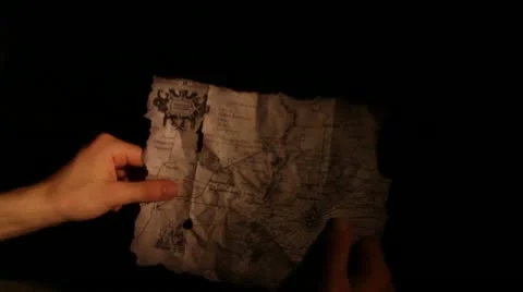 Treasure map Stock Footage 10857239
