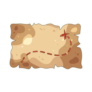 Treasure map Stock Illustration