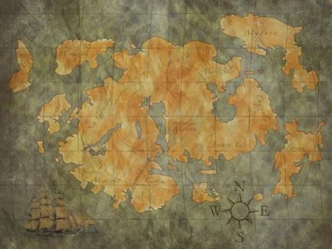 Treasure map Foto stock