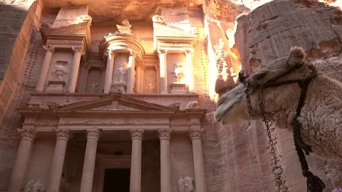 Treasure palace, Petra Stock Footage 83611872