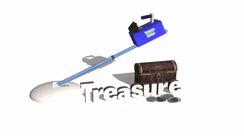 Treasure Title Animation:  Looping Video stock 46649411