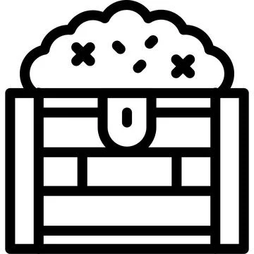Treasure Vector Icon Design Illustration Stock Illustration