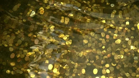 Treasures at the bottom of the ocean. Go... | Stock Video | Pond5