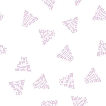 Treasures of incas glyph vector seamless pattern 스톡 일러스트