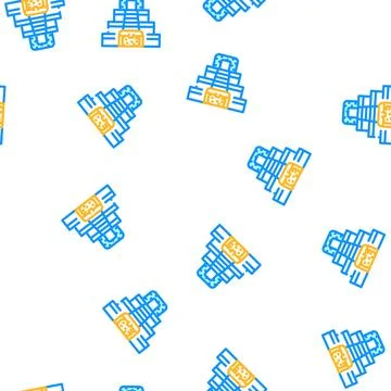 Treasures of incas vector seamless pattern Stockillustratie