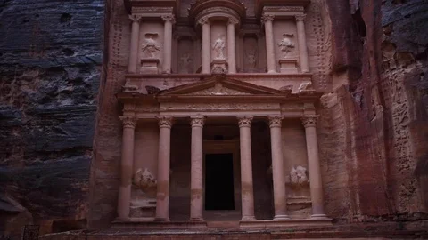 Treasury of Petra Stock Footage 128798728
