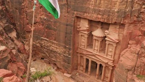 The Treasury in Petra, Jordan Stock-Footage 101862123
