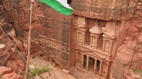 The Treasury in Petra, Jordan Stock Footage 101862132