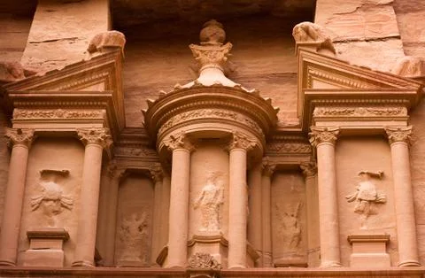 The treasury of Petra Stock Photos