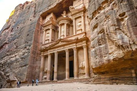 The treasury of Petra 스톡 사진