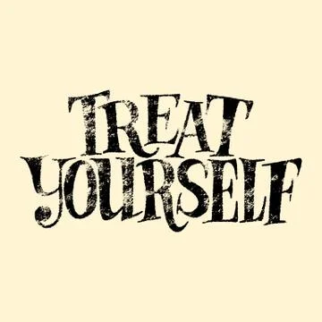Treat yourself Illustrazione stock