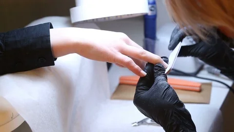 Treatment of nail clippers Stock Footage 123076901