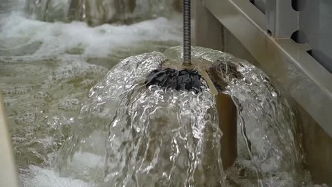 Treatment plant purification pool drinking water purification Stock-Footage 320263892