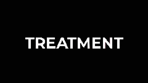 Treatment text with glitch distortion effect Stock Footage 232125895