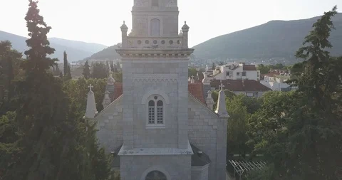 Trebinje, Bosnia And Herzegovina, orthodox church Stock Footage