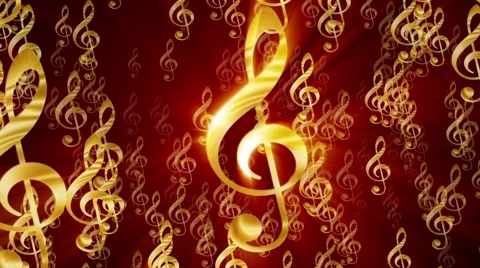 Treble clef background Stock Footage 65250425