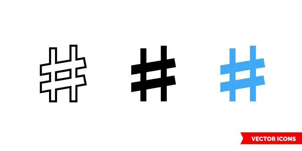 Treble clef icon of 3 types color, black and white, outline. Isolated vector  Stock Illustration