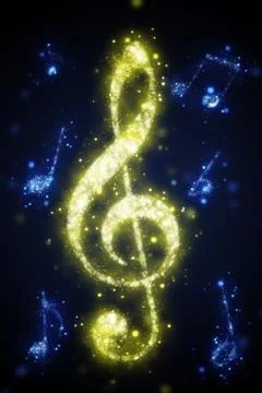 Treble clef Stock Illustration