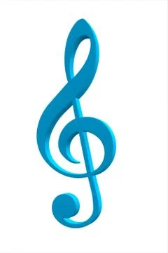 Treble clef Stock Illustration