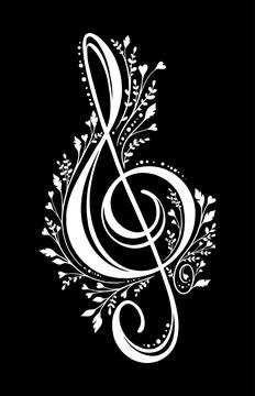 Treble clef Stock Illustration