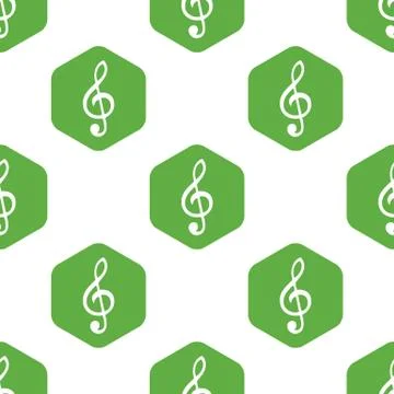 Treble clef pattern Ilustração Stock