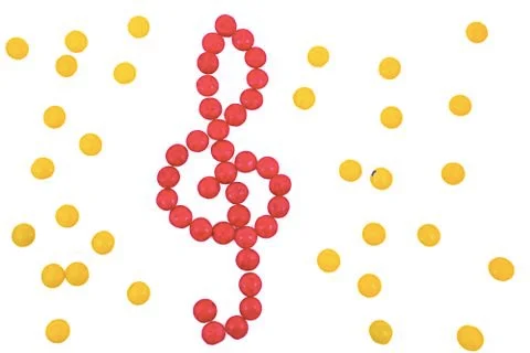 Treble clef Fotos Stock